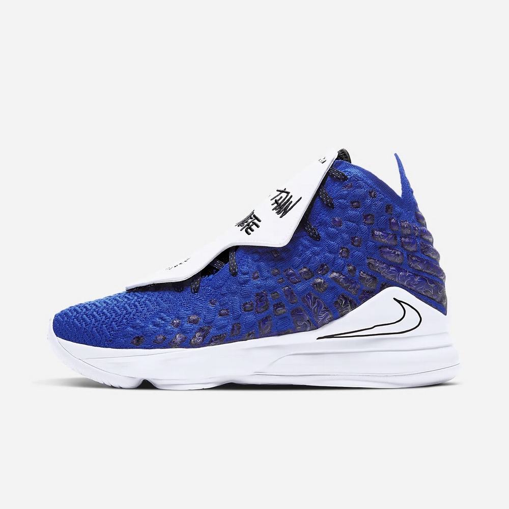 Chaussure De Basket Nike LeBron 17 MTAA Bleu 2893-710 Racer Blue/Black/White Femme | WPR-28040161